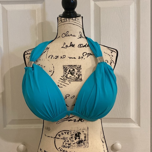 Venus Goddess Push Up Halter Bikini Top, Size 34G/36DDD NWOT - Picture 2 of 14